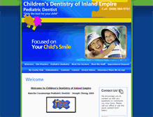 Tablet Screenshot of childrensdentistryofie.com